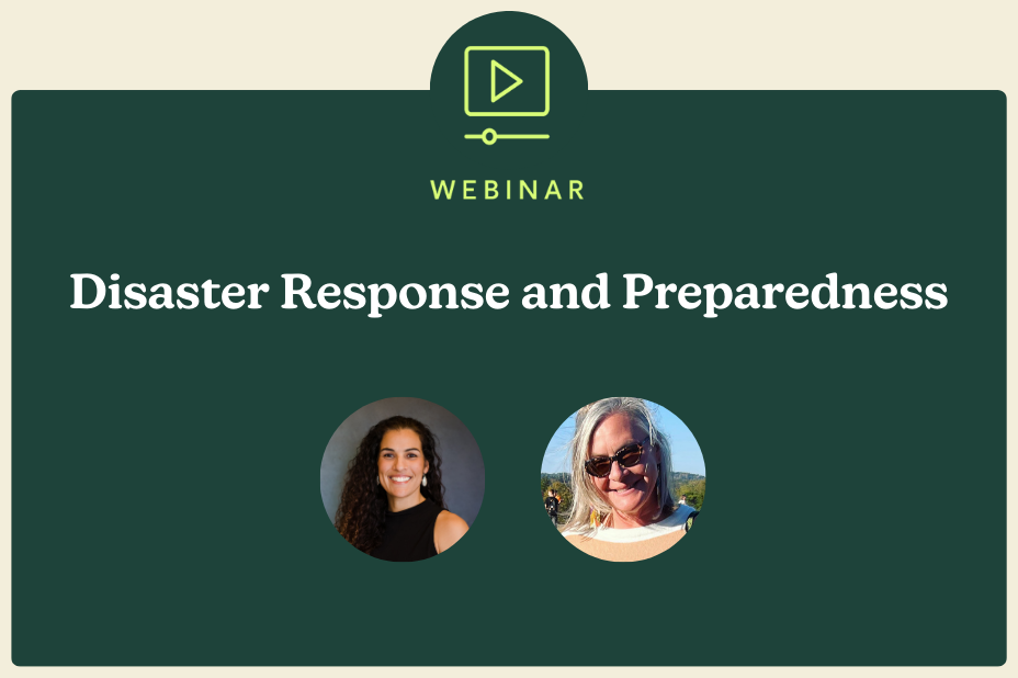 Disaster Response Webinar